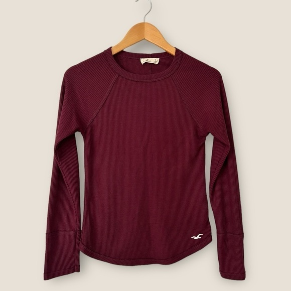 Hollister Tops - Hollister Burgundy Long Sleeve Top
